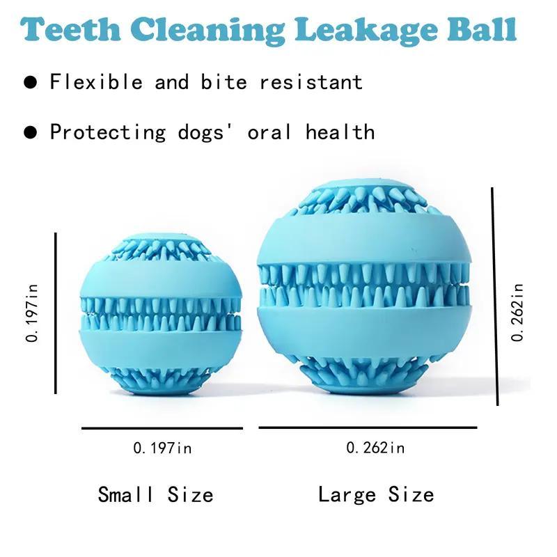 Interactive Dog Treat Ball – Durable Chew Toy with Squeaker for Small & Medium Dogs | Teeth Cleaning & Anxiety Relief.