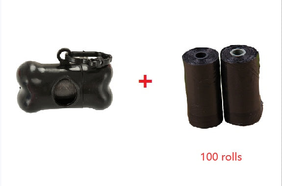 Bone-Shaped Dog Poop Bag Dispenser – Leak-Proof Waste Bag Holder with 20 Rolls | Easy Clip for Walks & Travel.