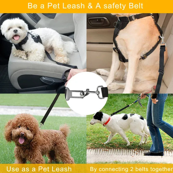 2-Pack Adjustable Dog Car Seat Belt – Safety Travel Restraint for Dogs & Pets (Universal Fit).
Keep your dog safe and secure during every car ride with our 2-Pack Adjustable Dog Car Seat Belt.