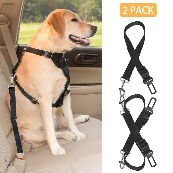 2-Pack Adjustable Dog Car Seat Belt – Safety Travel Restraint for Dogs & Pets (Universal Fit).
Keep your dog safe and secure during every car ride with our 2-Pack Adjustable Dog Car Seat Belt.