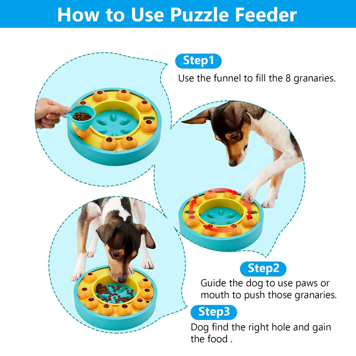 Slow Feeder Dog Bowl – Anti-Choke Puzzle Food Dish for Fast Eaters (Non-Slip & Easy-Clean).
A smart puzzle-style bowl that slows down fast eaters for safer, healthier mealtime.