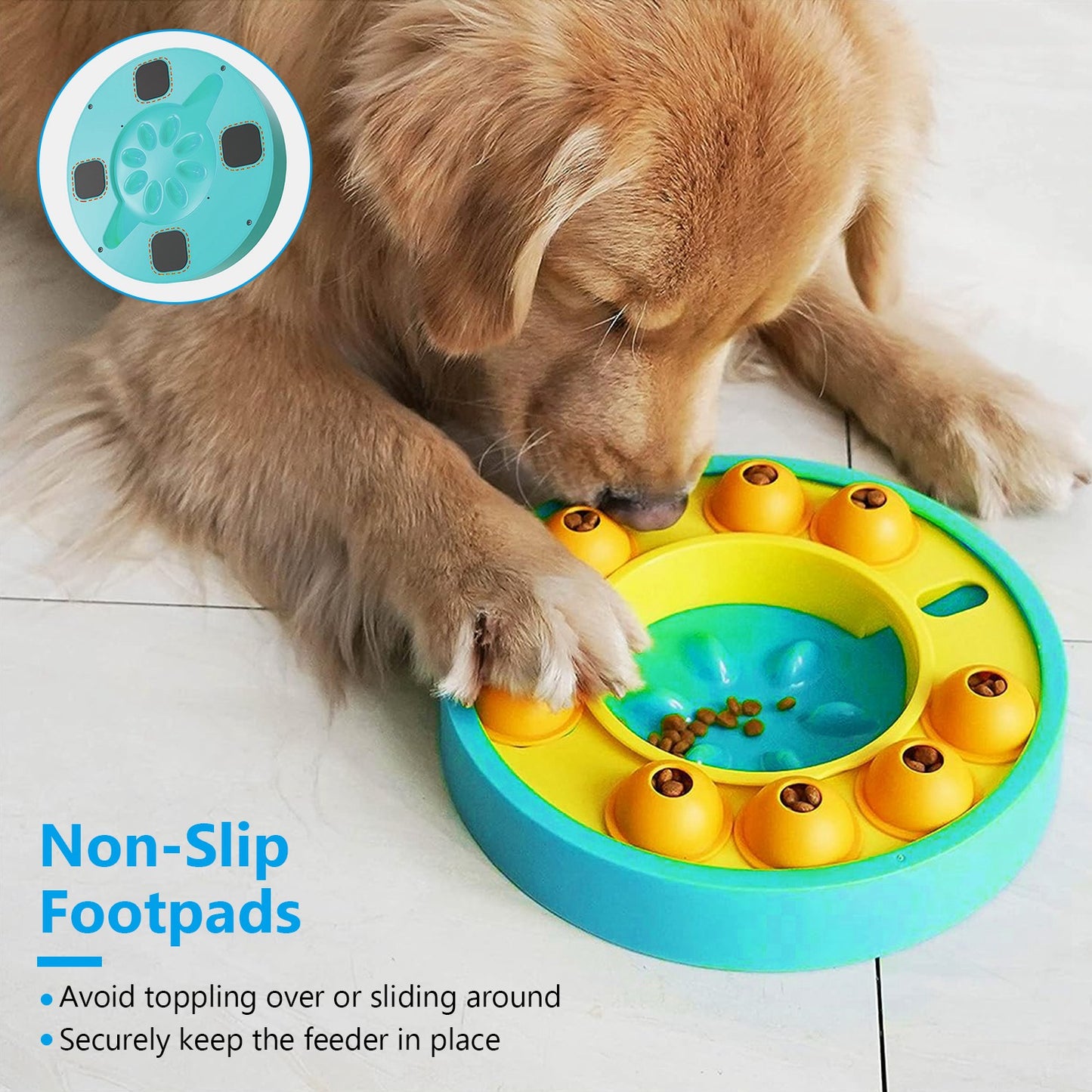 Slow Feeder Dog Bowl – Anti-Choke Puzzle Food Dish for Fast Eaters (Non-Slip & Easy-Clean).
A smart puzzle-style bowl that slows down fast eaters for safer, healthier mealtime.